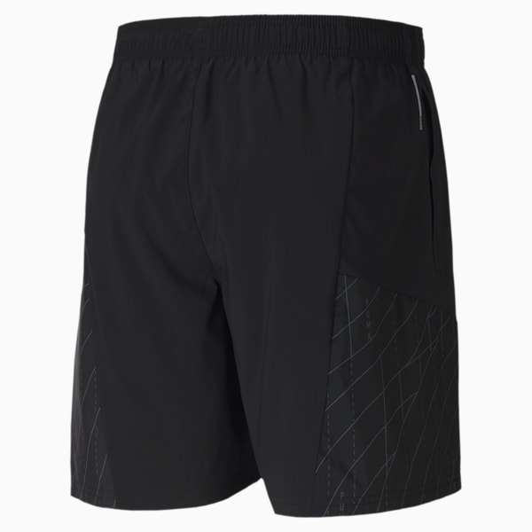 RUN Graphic Woven 7" Men's Running Shorts, Puma Black-Ultra Gray, extralarge-IND